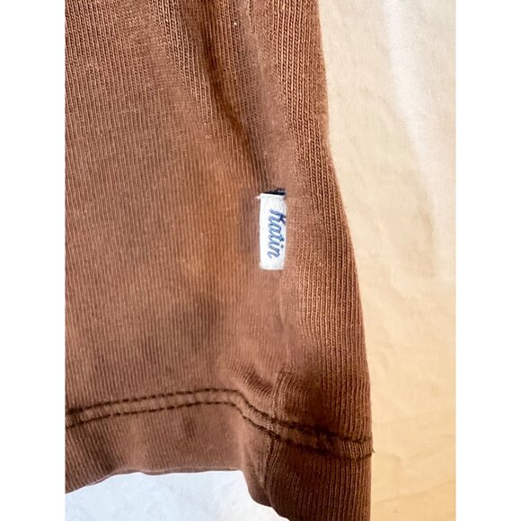 Katin By Kanvas "Easy Does It" Womens T-Shirt SZ S Brown 100% Organic Cotton - Picture 7 of 9